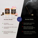 Nag Champa Incense Bricks & Burner Display Set