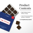 Nag Champa Incense Bricks & Burner Display Set