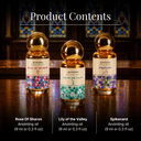 Rose of Sharon, Lily of the Valley, Spikenard Anointing Oils Set of 24