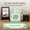 White Sage, Palo Santo & Dragon's Blood Incense Bricks and Burner Display Set
