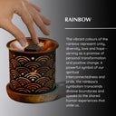 Rainbow Incense Brick Burner